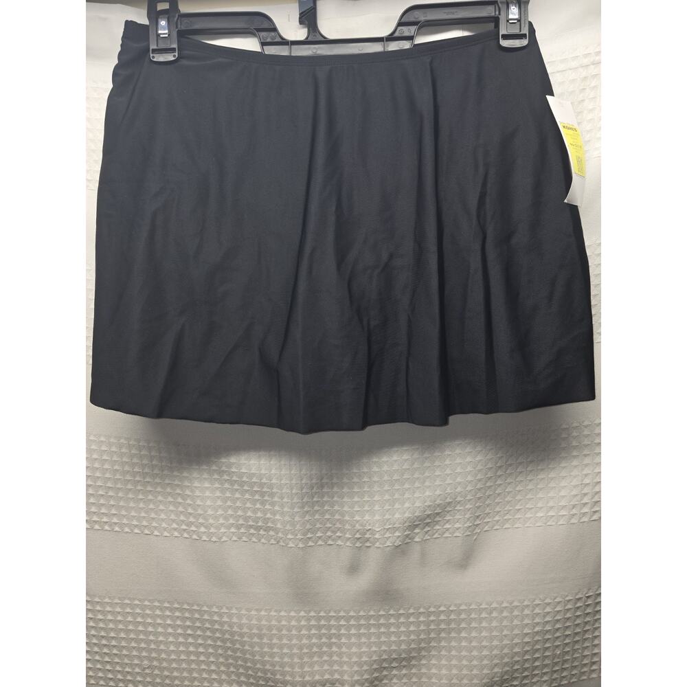 Del Ray Swim Skirt Size 10 Black Bottoms Included